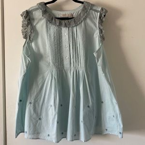 Lightweight powder blue sleeveless top, perfect for summer!